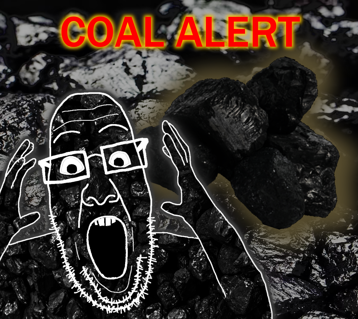 Soybooru Post 51081 Arm Coal Coalalert Coalbackground Coalskin Excited Glasses Glowing 7433